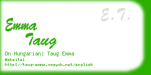 emma taug business card